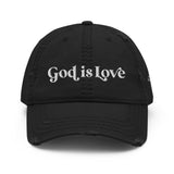 God is Love Distressed Dad Hat