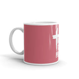Trust The Plan Pink glossy mug