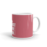 Trust The Plan Pink glossy mug